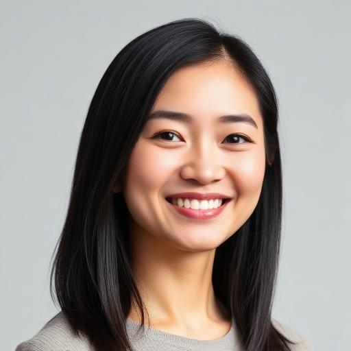 Portrait of a Resizely user with long black hair