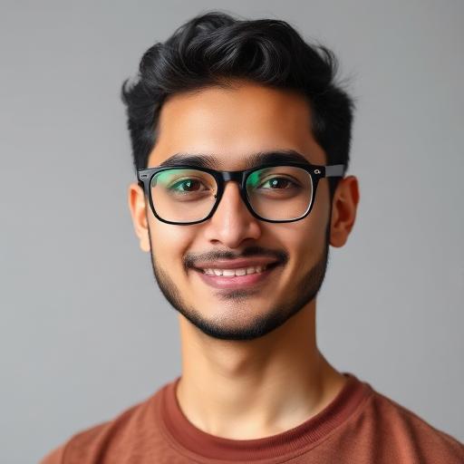 Portrait of a Resizely user wearing glasses